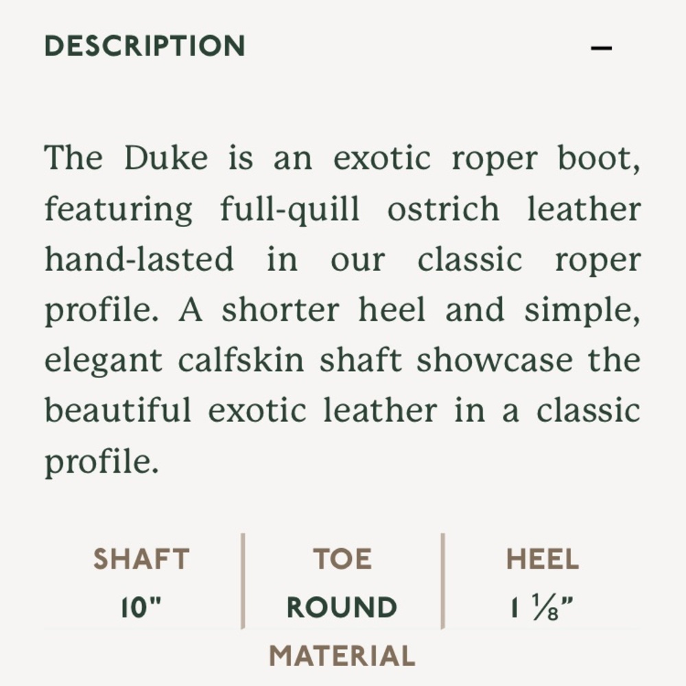 TECOVAS The Duke Ostrich Cowboy Boots - Picture 8 of 8